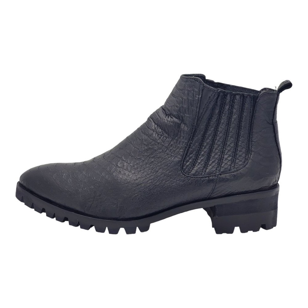 Modern Vice Men's Black Leather Chelsea Boots Size 41 US 8